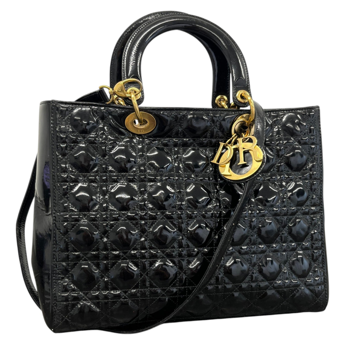 Women's Lady Dior Handbag Black - Photo 4