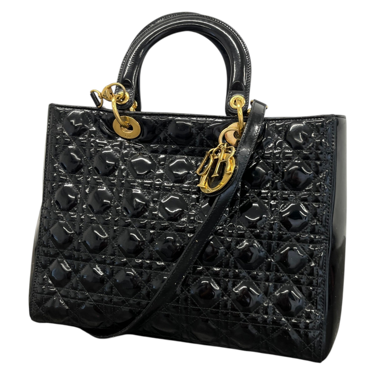 Women's Lady Dior Handbag Black - Photo 5