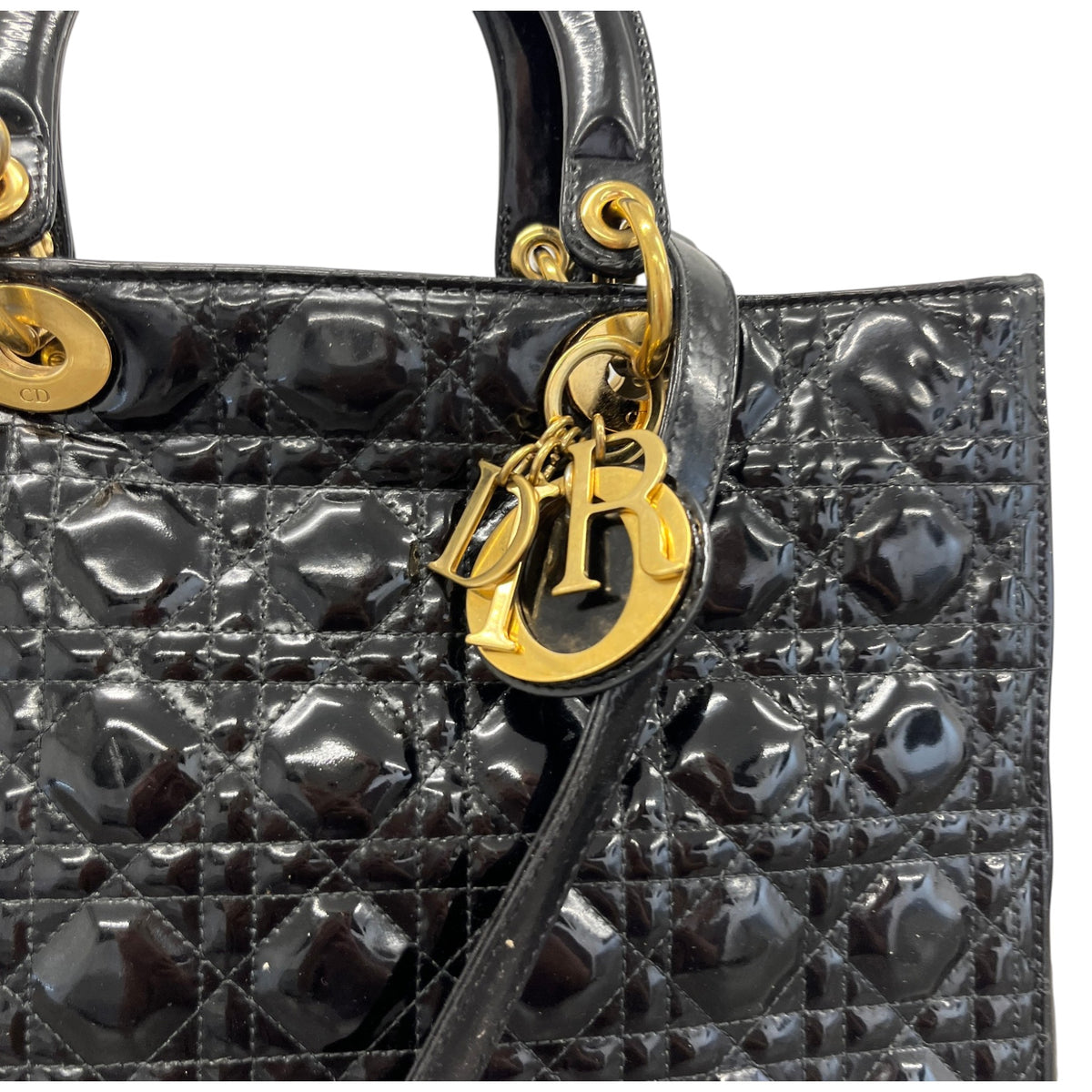 Women's Lady Dior Handbag Black - Photo 11