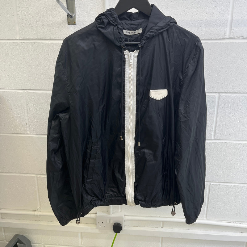 Men's Logo Patch Jacket Black Size L