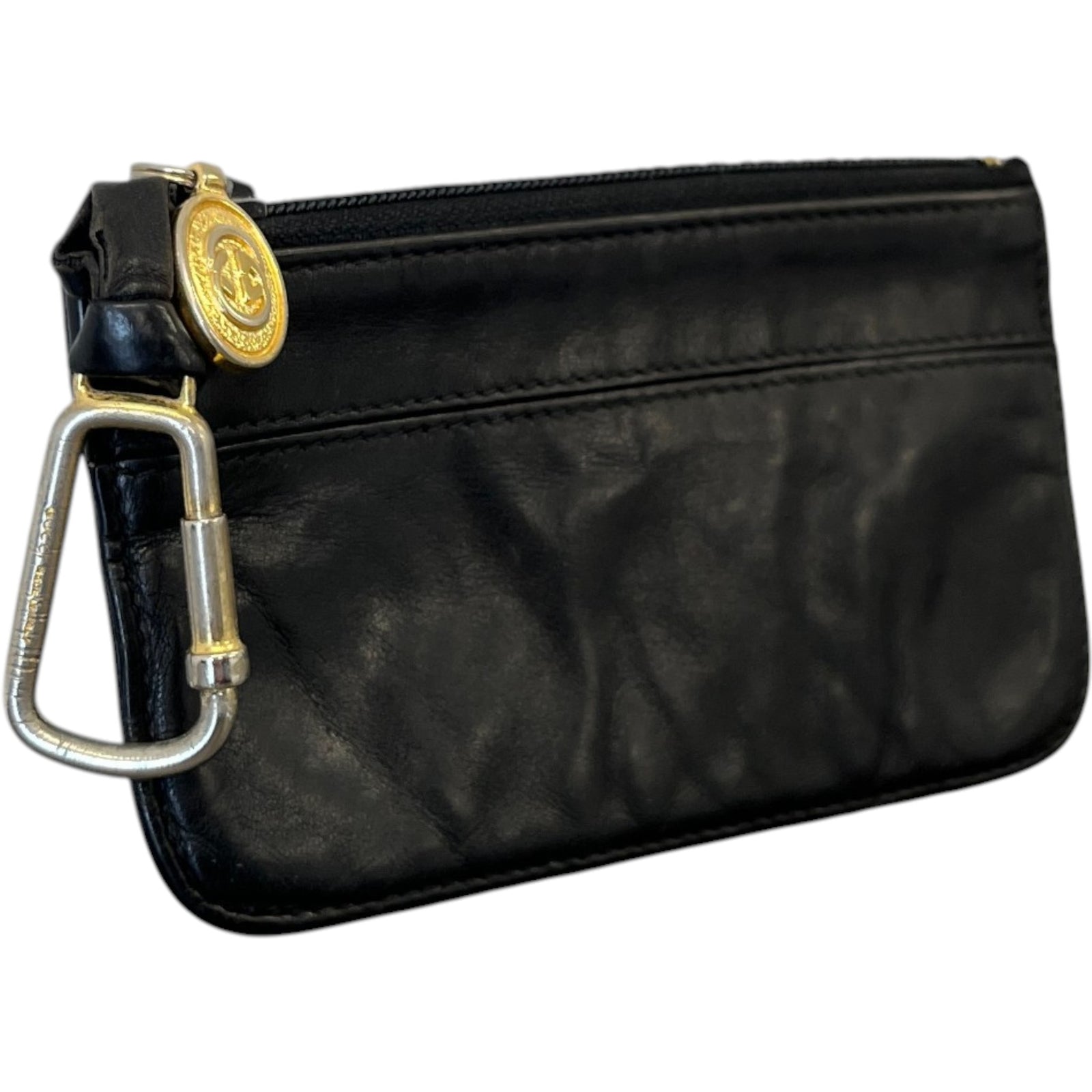 Women's Gg Coin Pouch Keyring Black - Photo 3