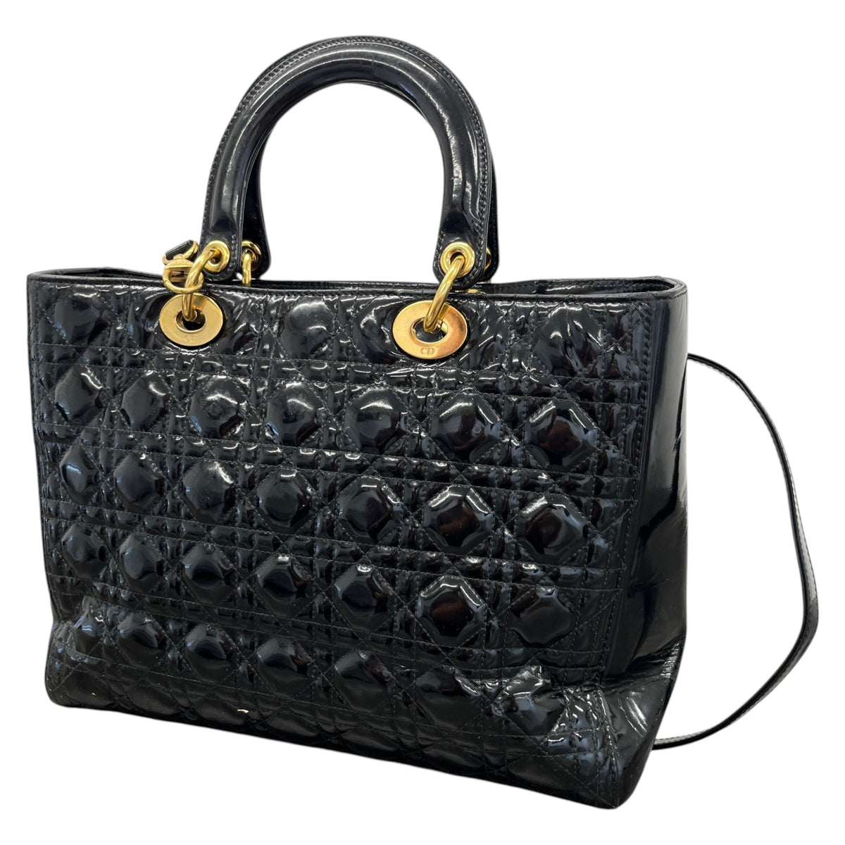 Women's Lady Dior Handbag Black - Photo 9
