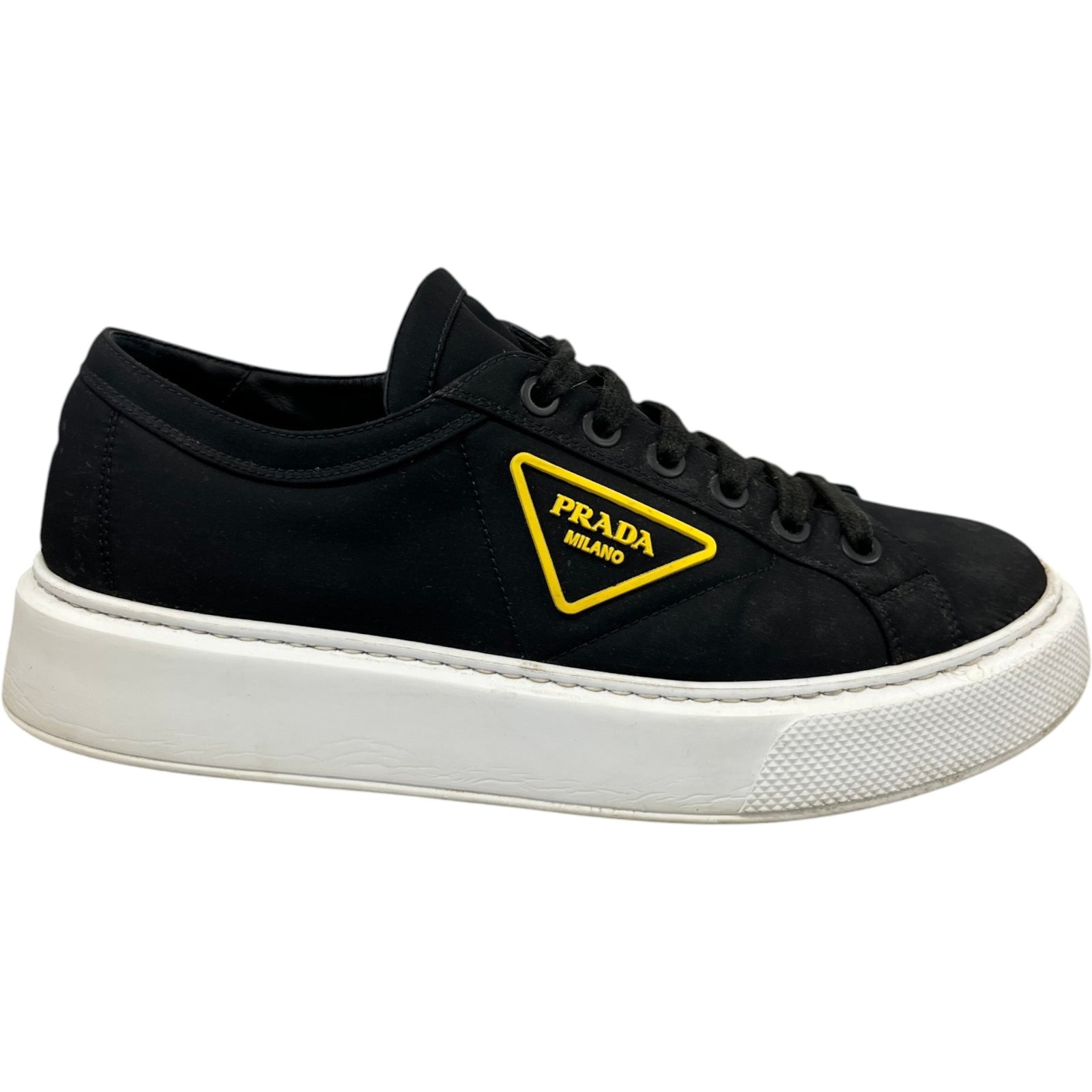 Men's Nylon Gabardine Wheel Low Trainers Black Size EU 43 / UK 9 - Photo 1