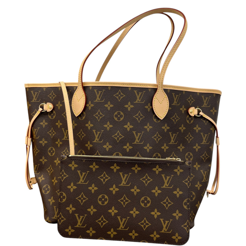 Women's Monogram Neverfull MM Handbag Brown