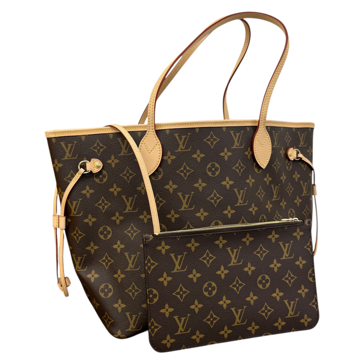Women's Monogram Neverfull MM Handbag Brown - Photo 4