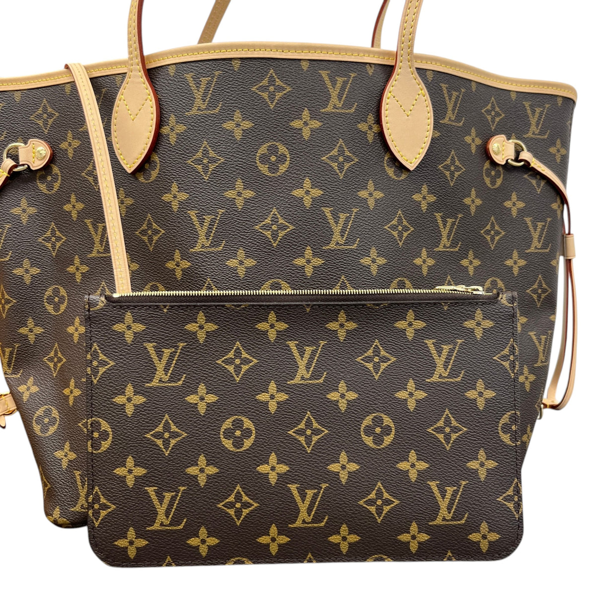Women's Monogram Neverfull MM Handbag Brown - Photo 11
