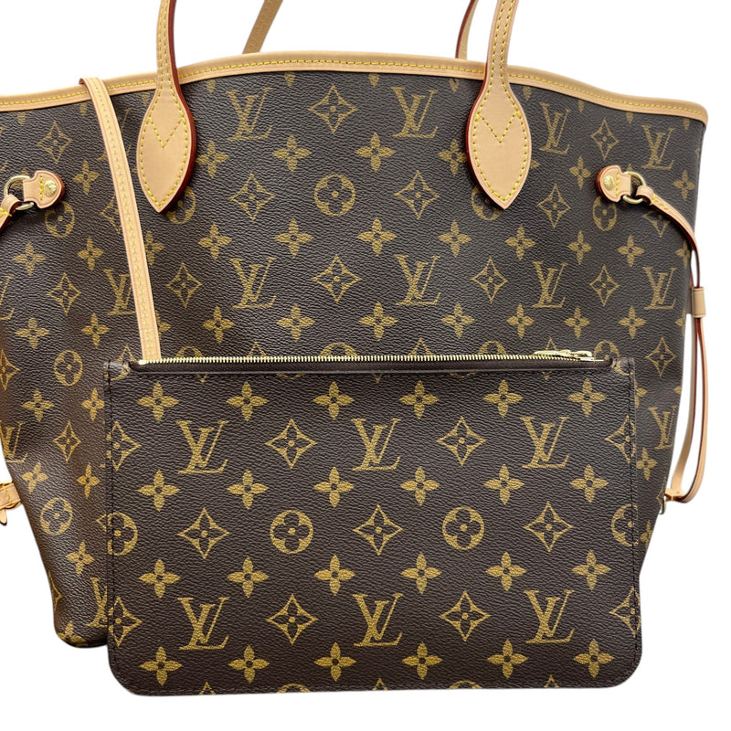 Women's Monogram Neverfull MM Handbag Brown
