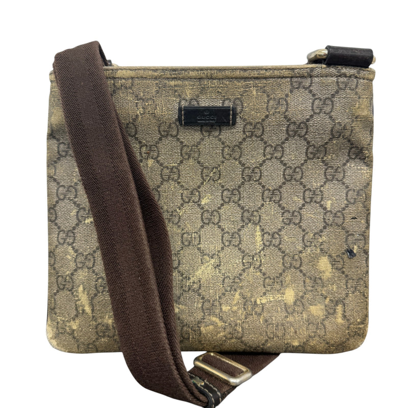 Men's Gg Supreme Messenger Bag Beige