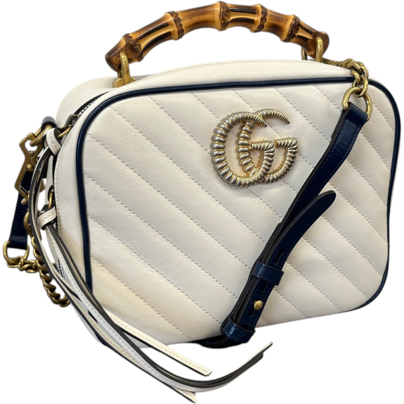 Women's Torchon Marmont Bamboo Handbag Cream