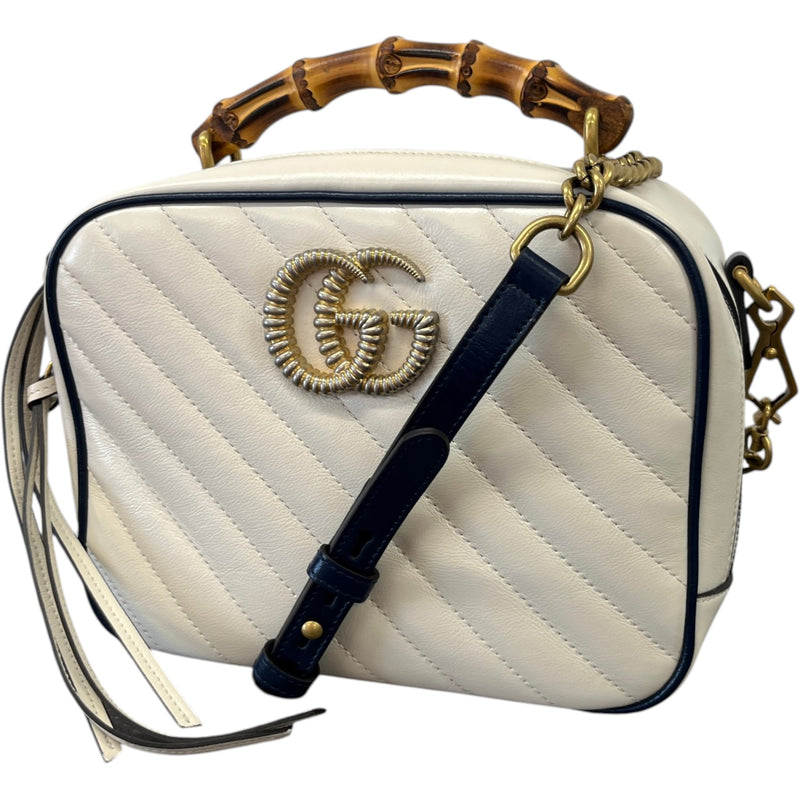 Women's Torchon Marmont Bamboo Handbag Cream
