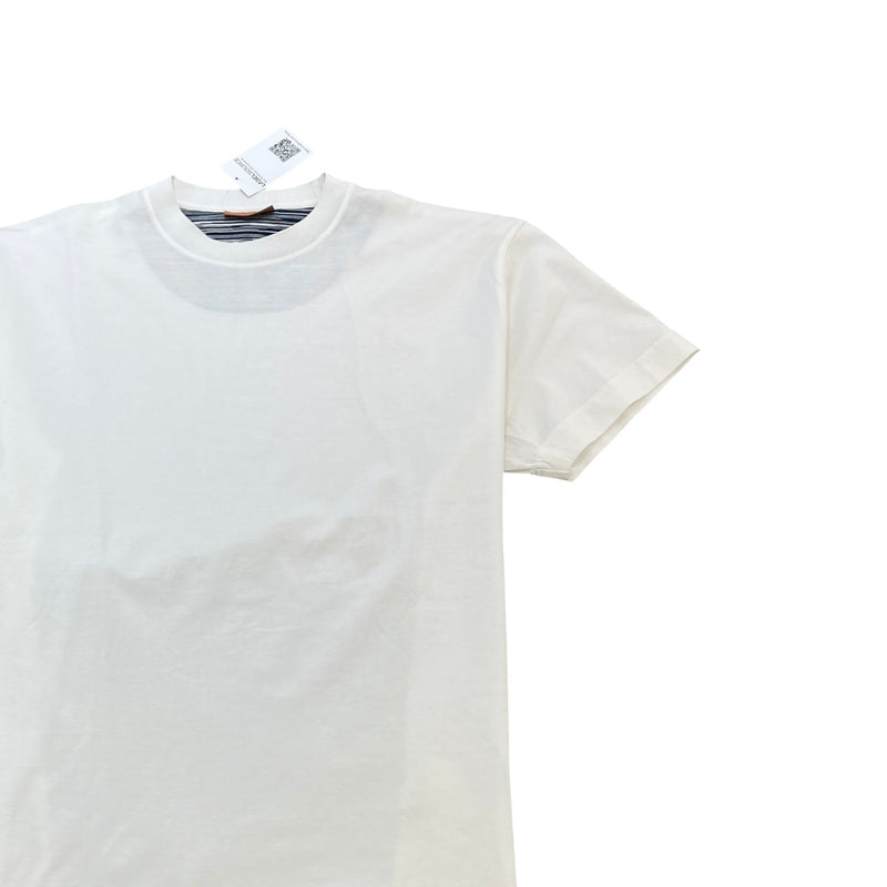 Men's Logo Patch T-Shirt White Size S