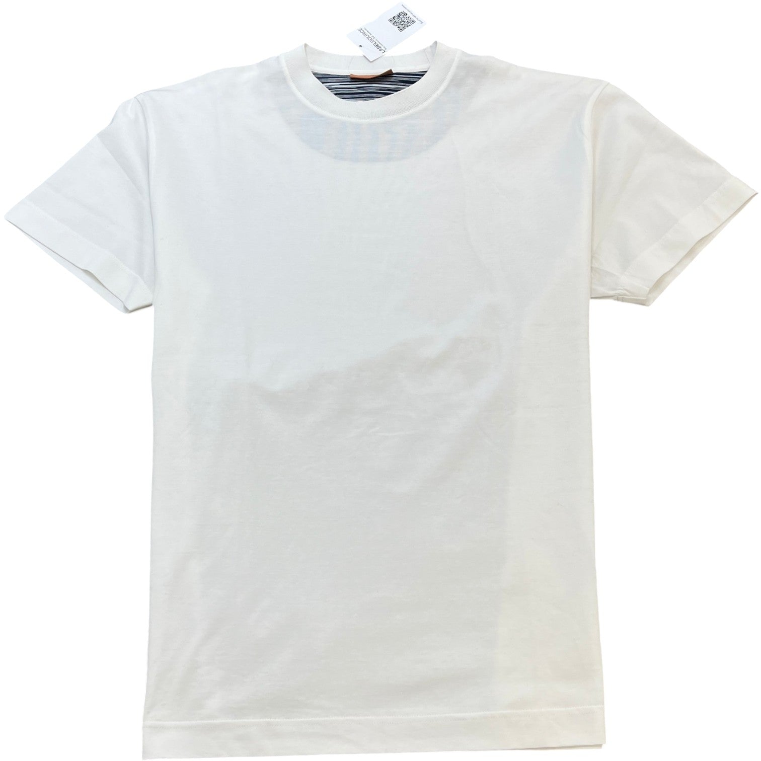 Men's Logo Patch T-Shirt White Size S - Photo 1