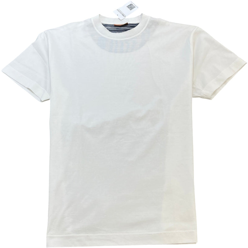 Men's Logo Patch T-Shirt White Size S