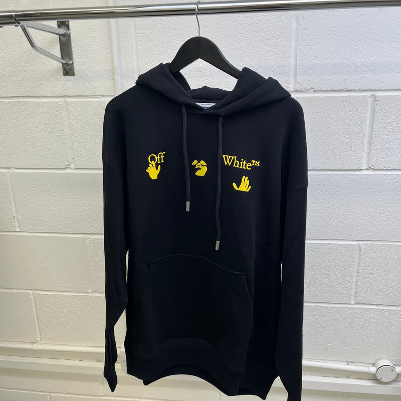 Men's Arrow Logo Hoodie Black Size M