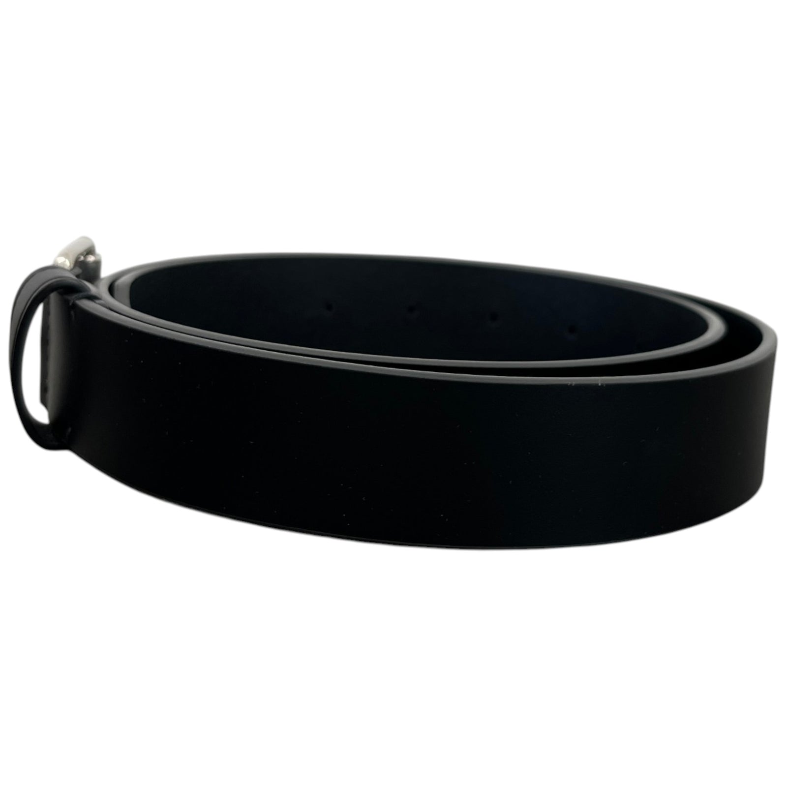 Men's Logo Buckle Belt Black Size Waist 30" - Photo 4