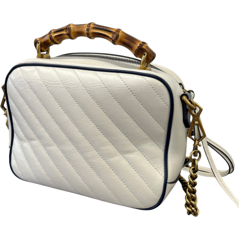 Women's Torchon Marmont Bamboo Handbag Cream