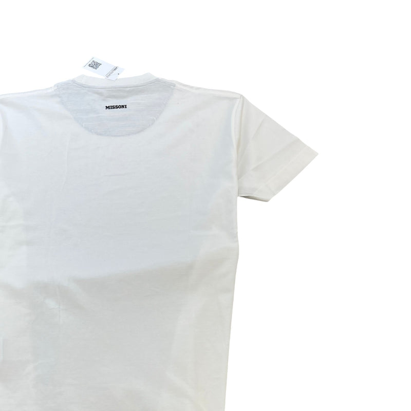 Men's Logo Patch T-Shirt White Size S