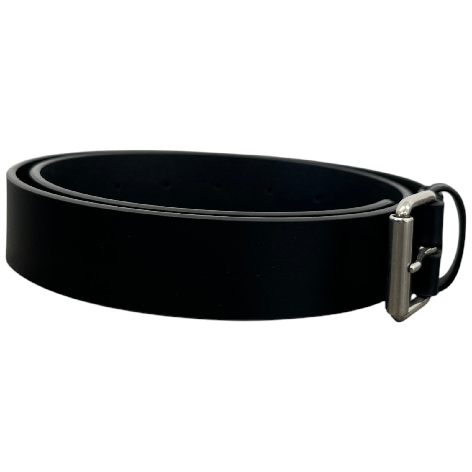 Men's Logo Buckle Belt Black Size Waist 30" - Photo 3