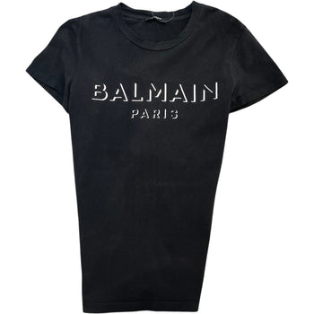 Men's Logo Print T-Shirt Black Size XS