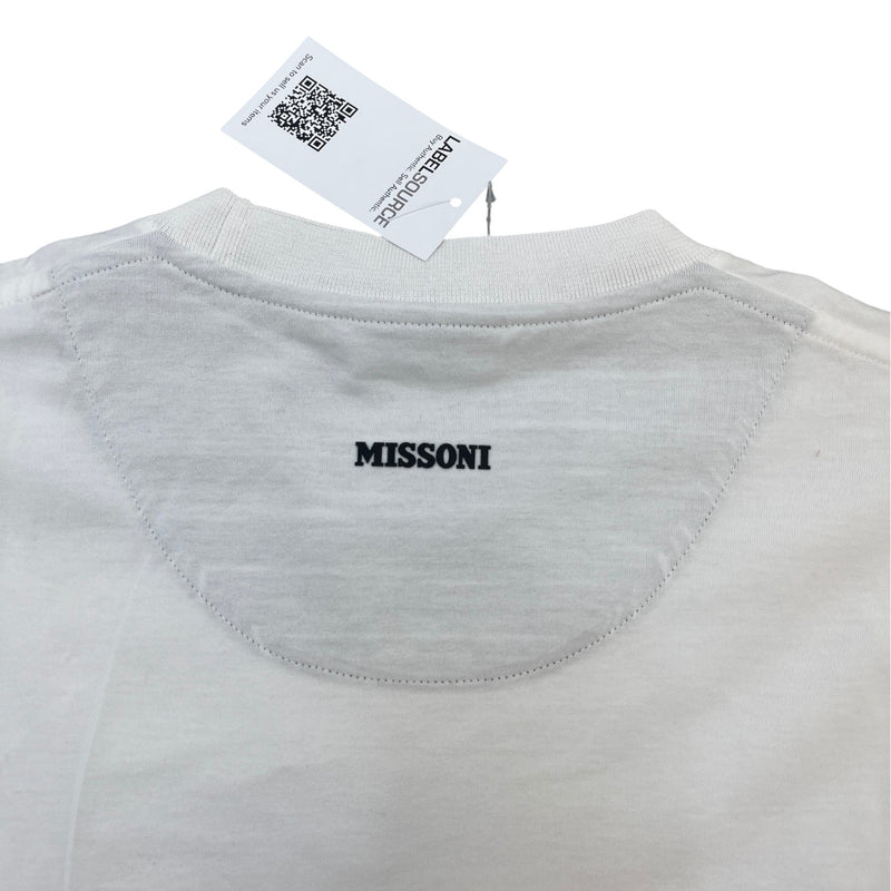Men's Logo Patch T-Shirt White Size S