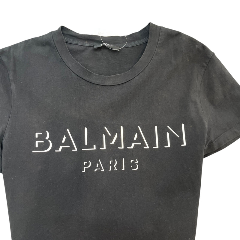Men's Logo Print T-Shirt Black Size XS