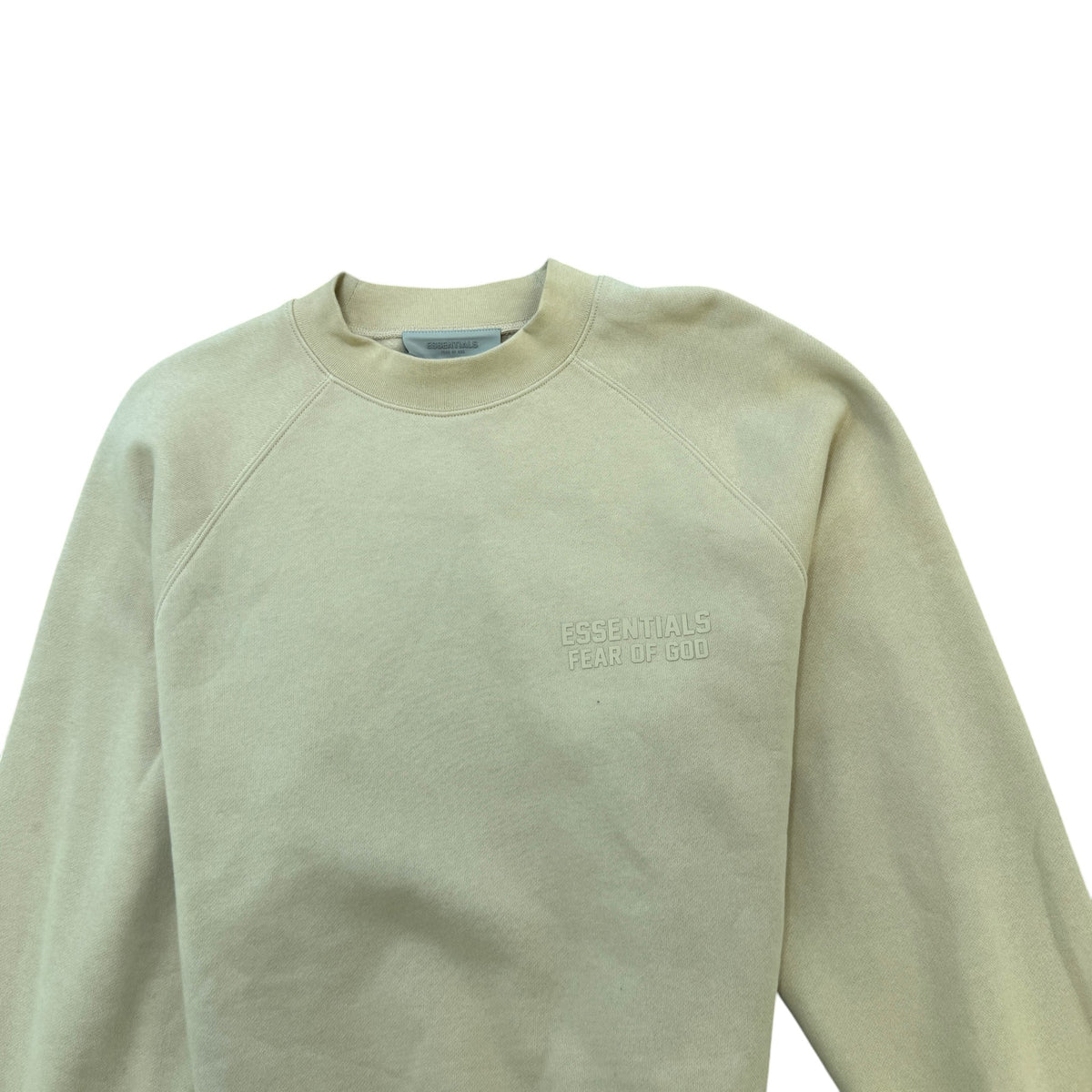 Men's Logo Print Sweatshirt Beige Size S - Photo 3