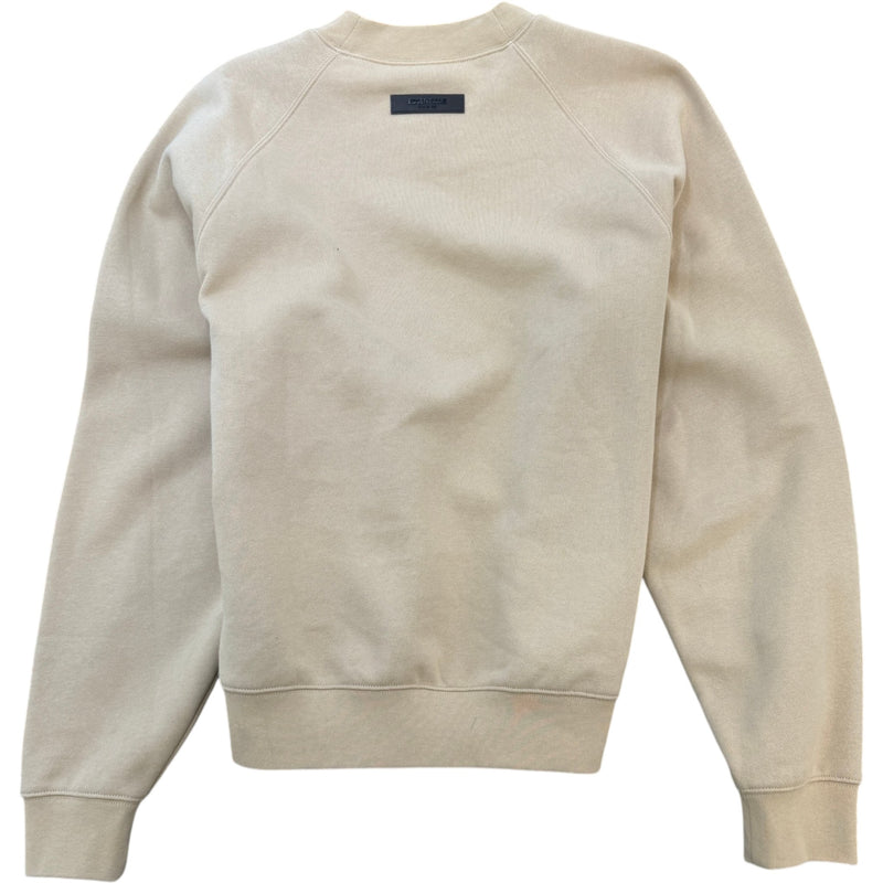 Men's Logo Print Sweatshirt Beige Size S