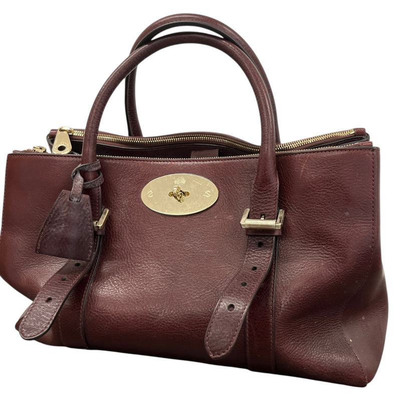 Women's Bayswater Double Zip Tote Handbag Burgundy
