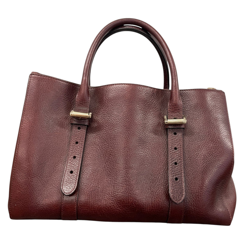 Women's Bayswater Double Zip Tote Handbag Burgundy