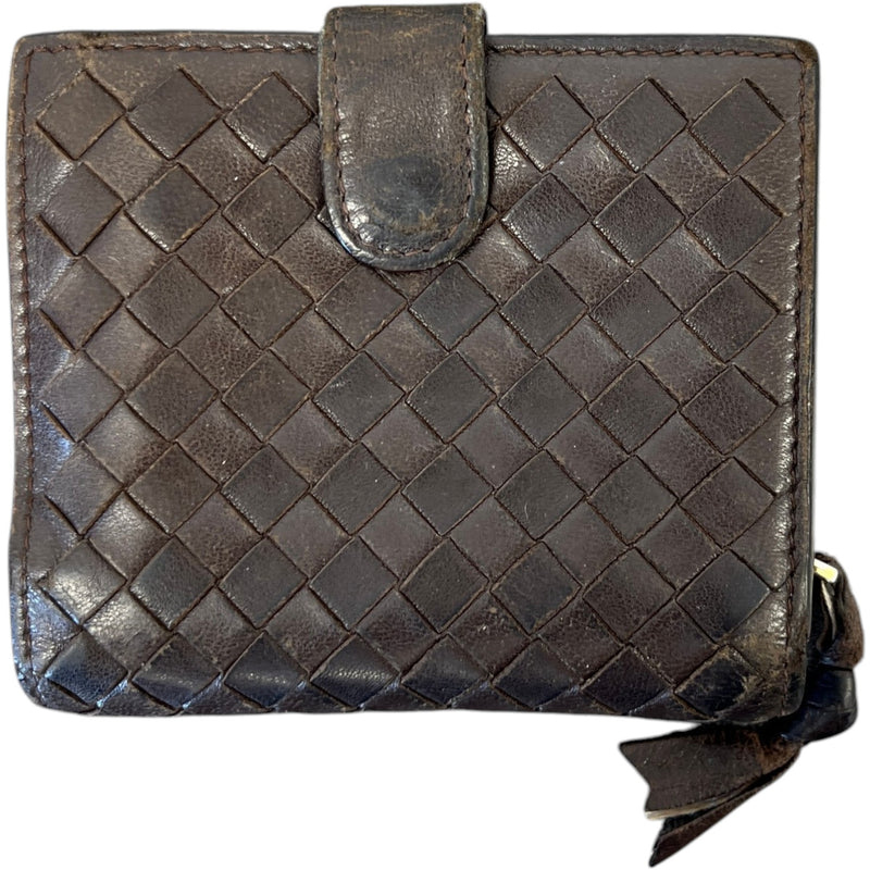 Women's Intrecciato Bifold Wallet Black