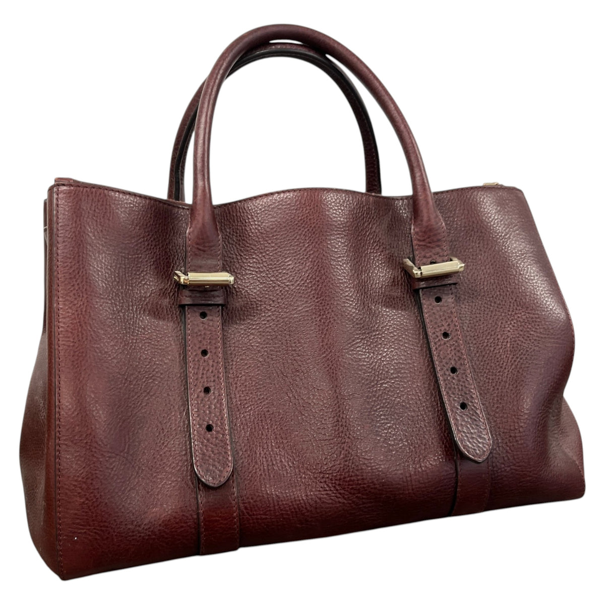 Women's Bayswater Double Zip Tote Handbag Burgundy - Photo 8