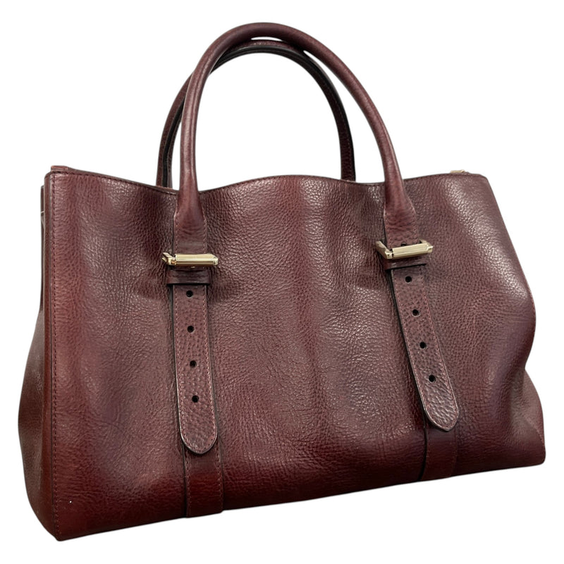 Women's Bayswater Double Zip Tote Handbag Burgundy