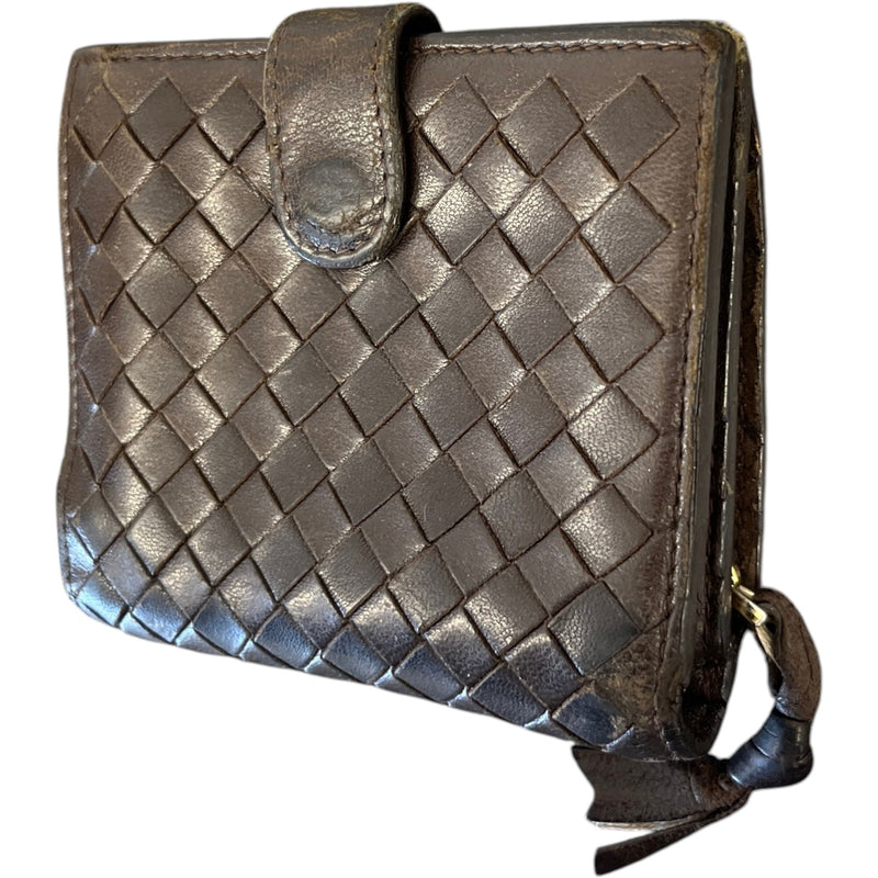Women's Intrecciato Bifold Wallet Black