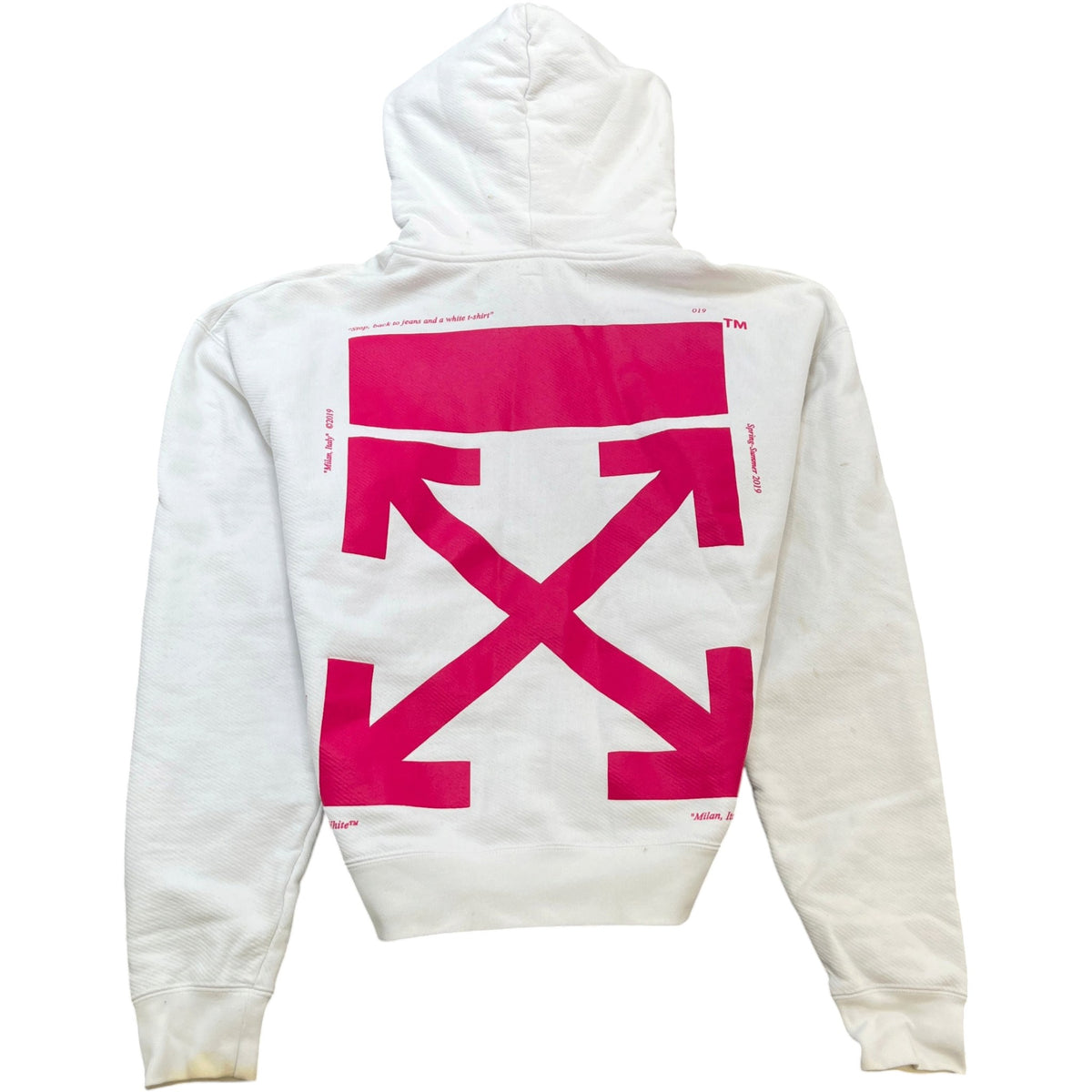 Men's Bart Simpson Hoodie White Size L - Photo 2