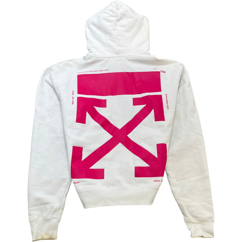Men's Bart Simpson Hoodie White Size L