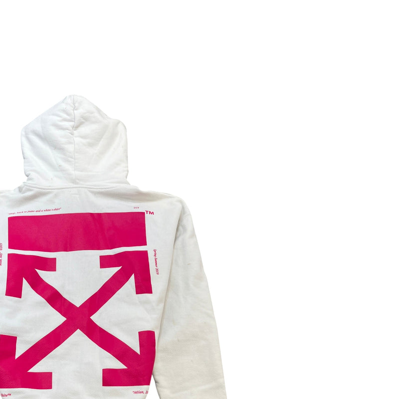 Men's Bart Simpson Hoodie White Size L