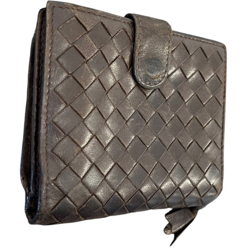Women's Intrecciato Bifold Wallet Black