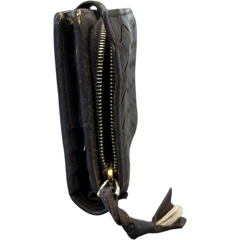 Women's Intrecciato Bifold Wallet Black