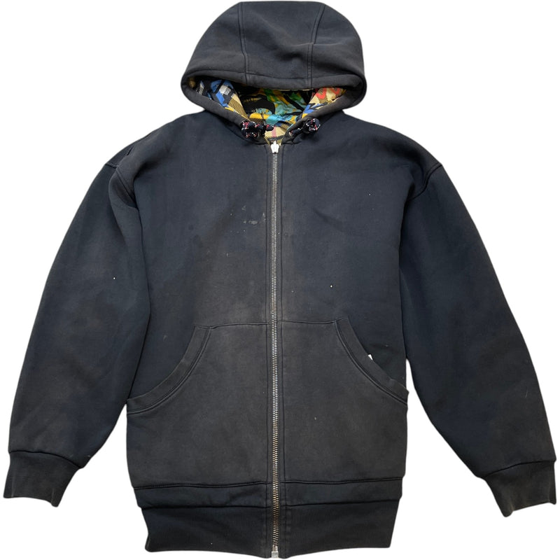 Men's Graffiti Reversible Hoodie Black Size S