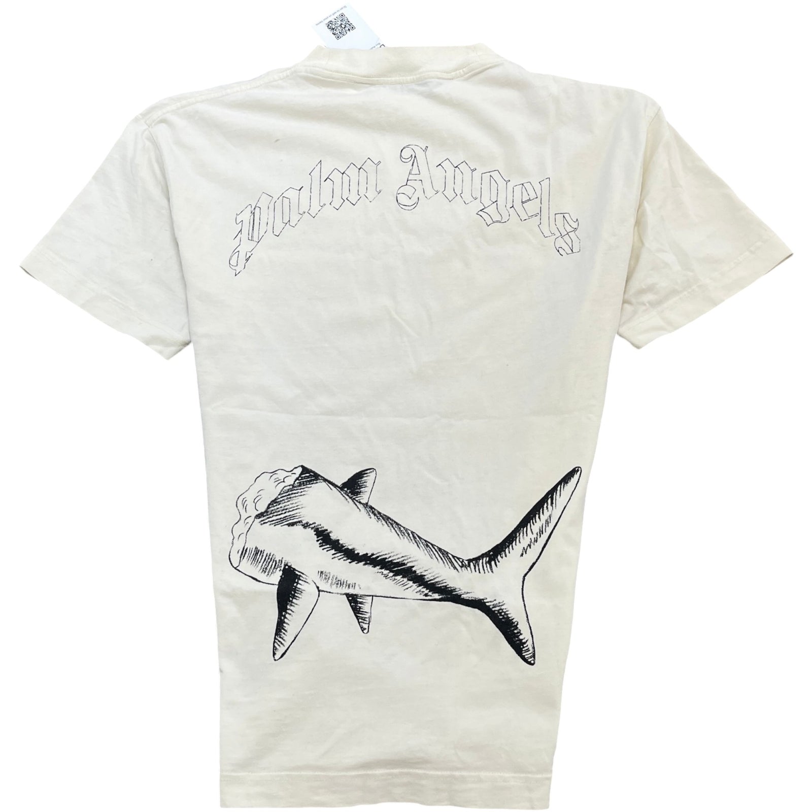Men's Broken Shark T-Shirt Cream Size M - Photo 2