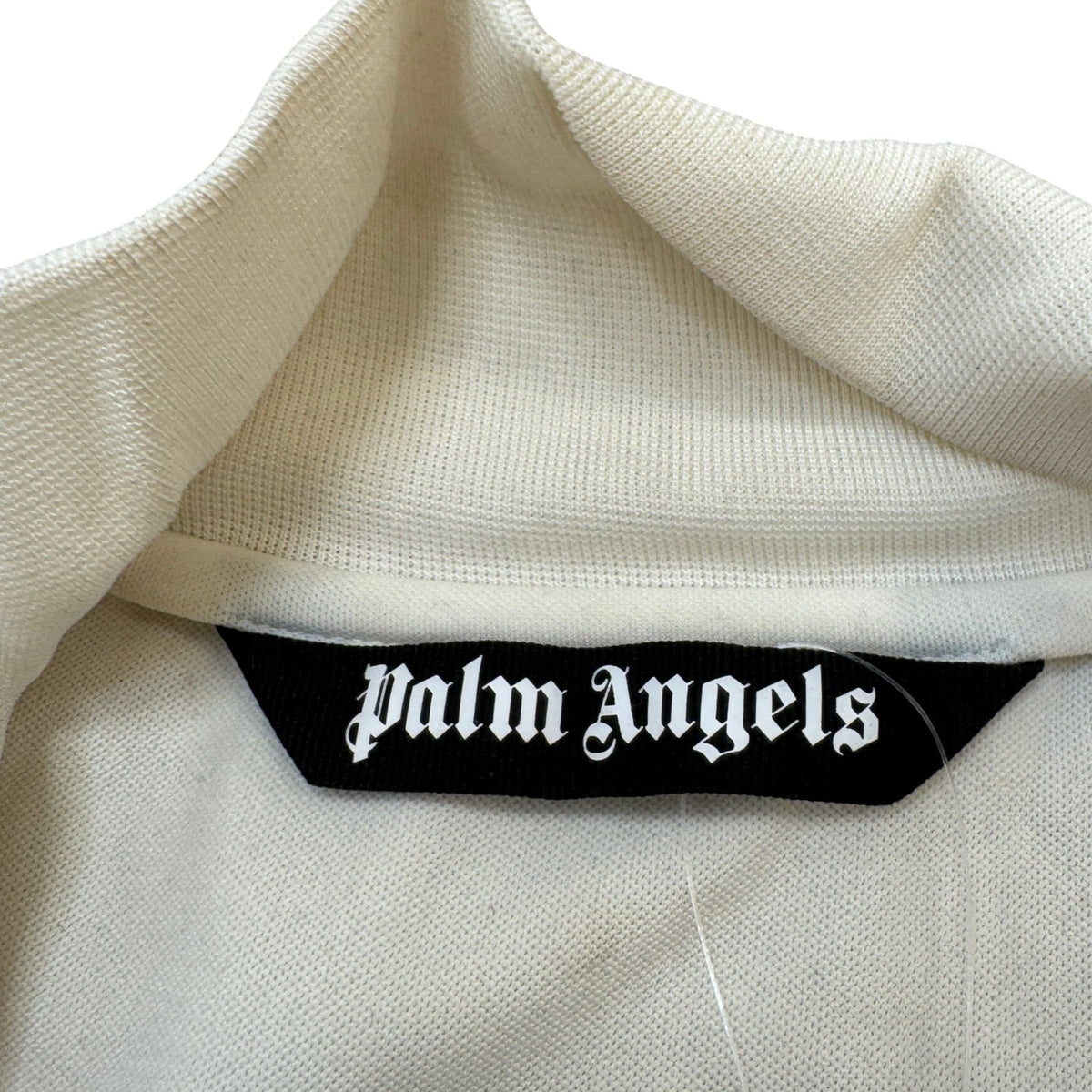 Men's Logo Print Track Jacket Cream Size M - Photo 6