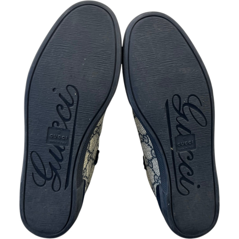Women's Gg Supreme Canvas Low Trainers Navy Size EU 35.5 / UK 2.5