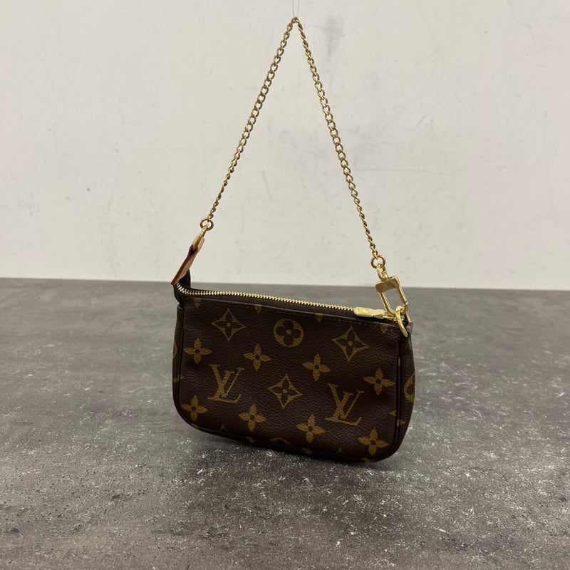 Women's Monogram Mini Pochette Accessoires Bag Brown