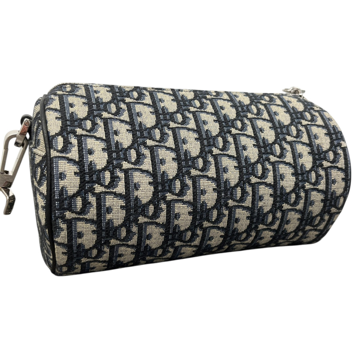 Men's Oblique Jacquard Roller Messenger Bag Navy - Photo 8