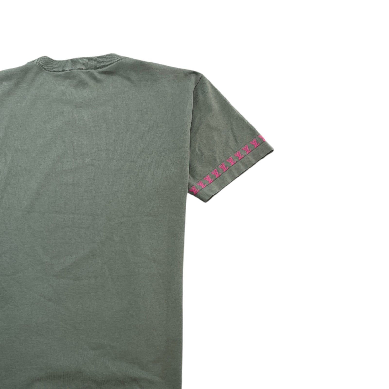Men's Embroidered Logo T-Shirt Green Size S - Photo 4