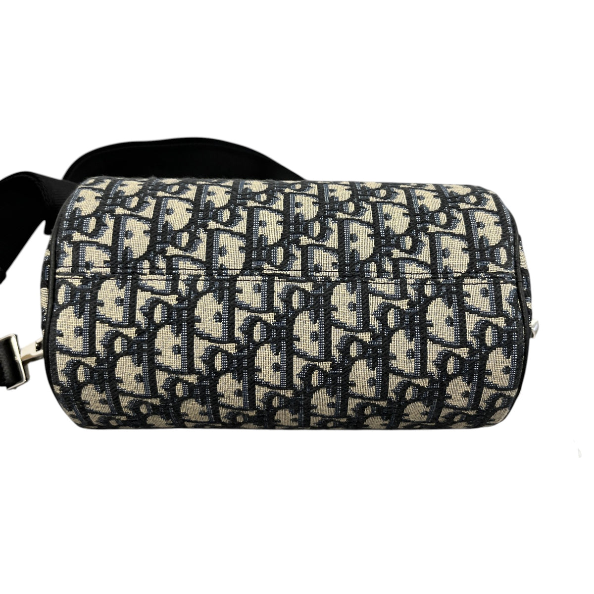 Men's Oblique Jacquard Roller Messenger Bag Navy - Photo 10