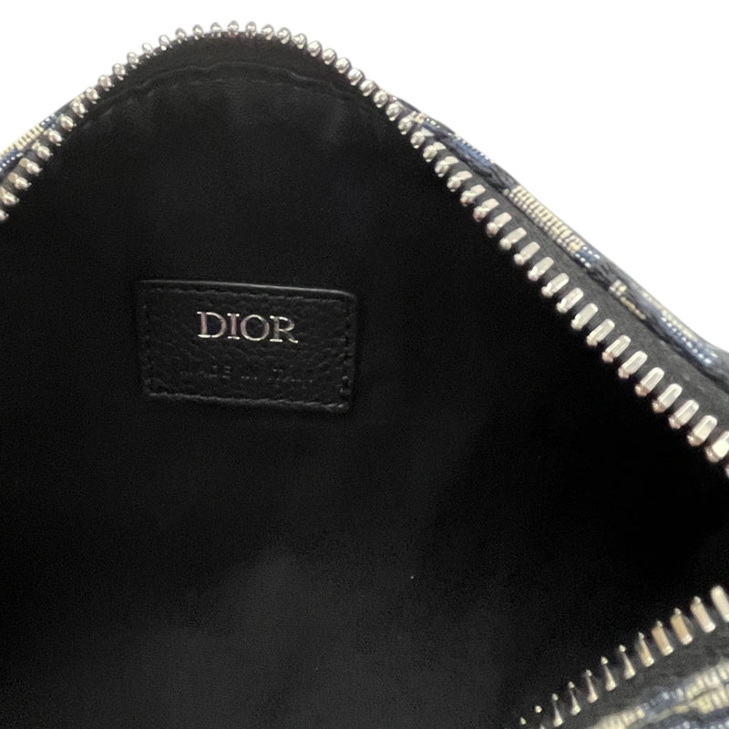 Men's Oblique Jacquard Roller Messenger Bag Navy