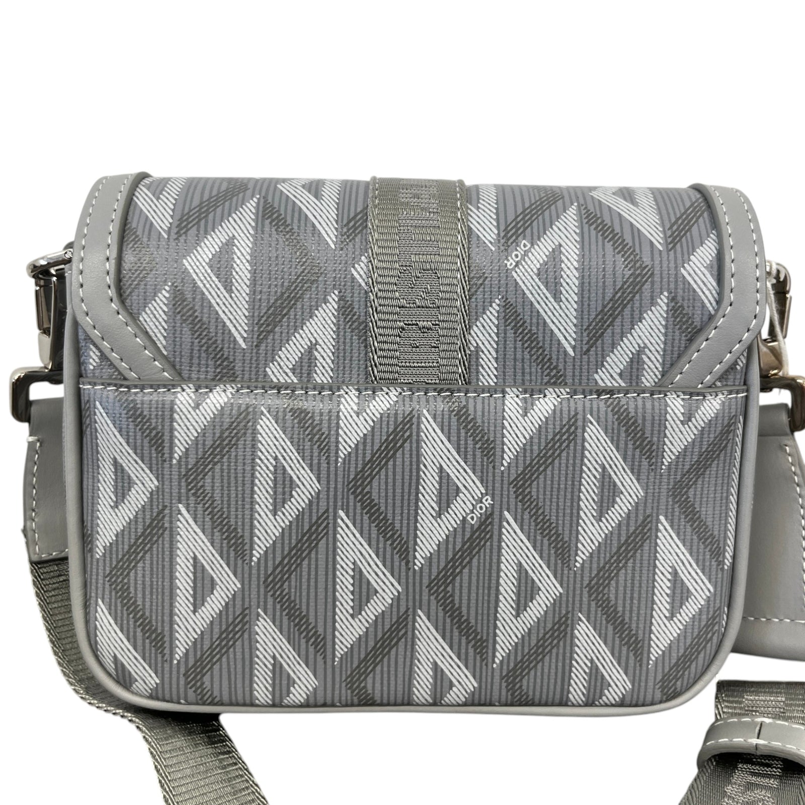 Men's Mini Dior Hit The Road Messenger Bag Grey - Photo 3