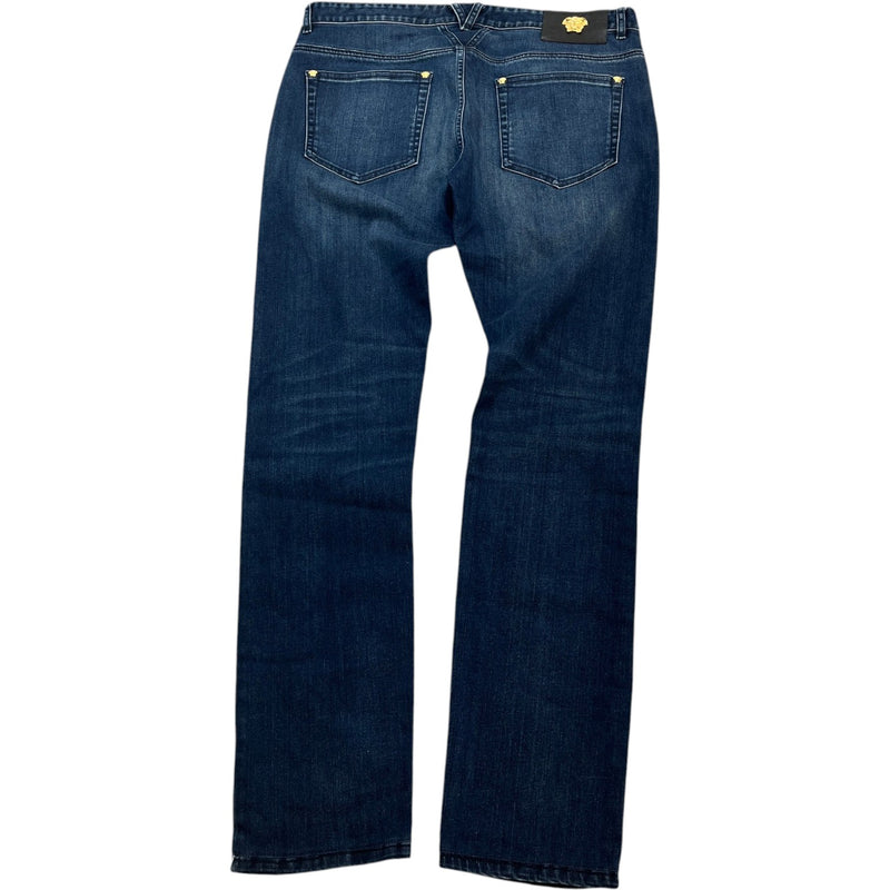 Men's Maduse Logo Jeans Blue Size XL / W36