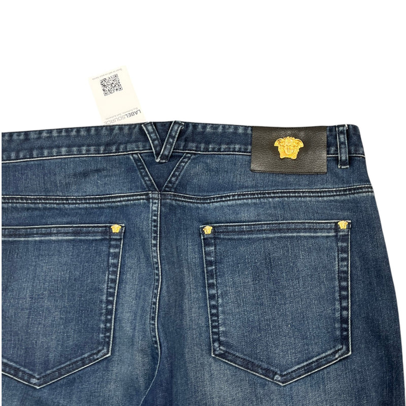 Men's Maduse Logo Jeans Blue Size XL / W36